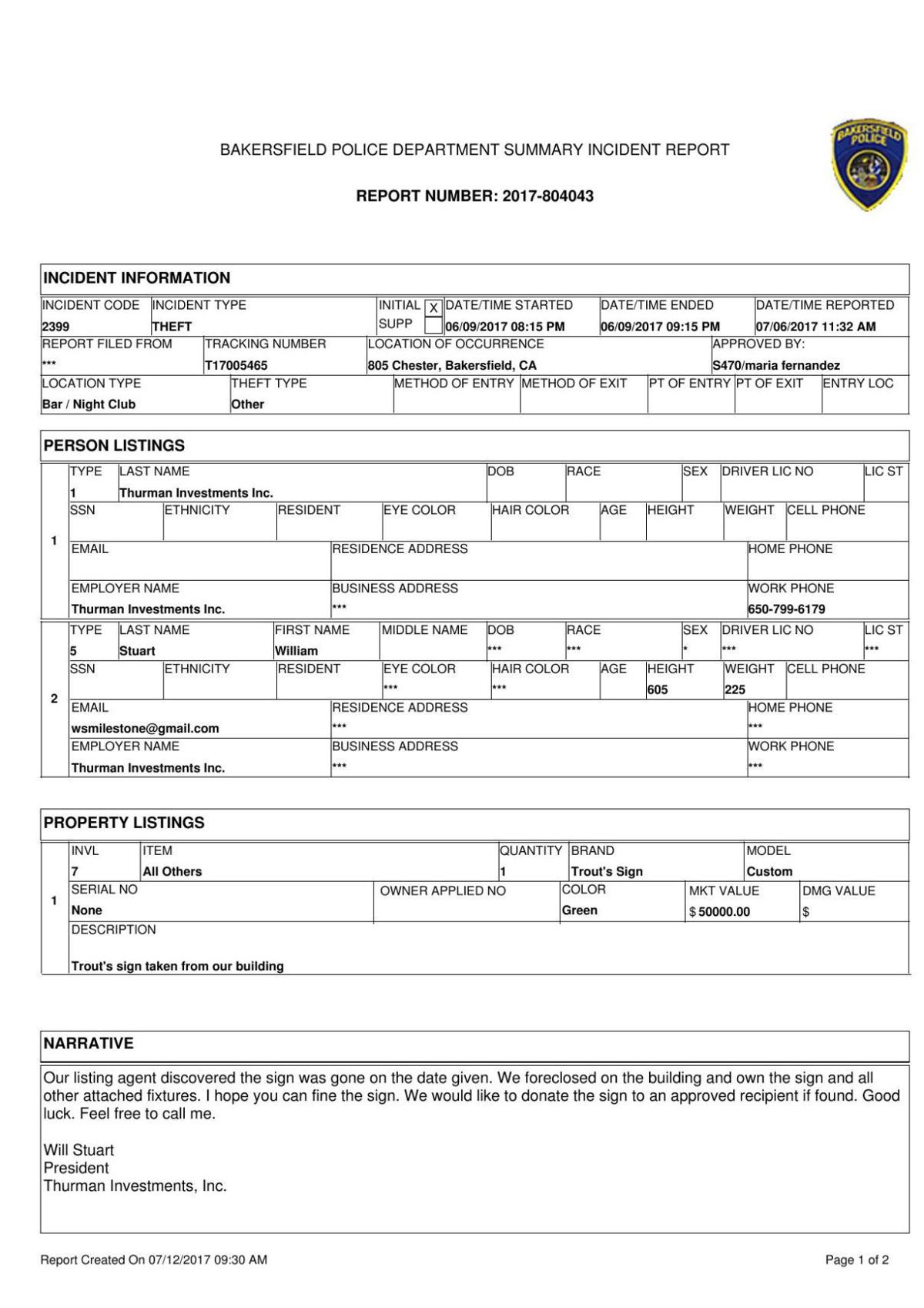 Police Report Software Free Download